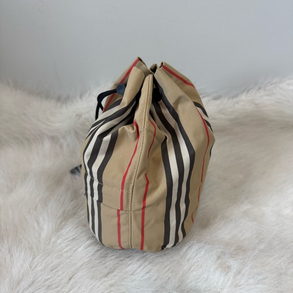 Burberry Phoebe Canvas Nylon Draw String Bag - Picture 11 of 14